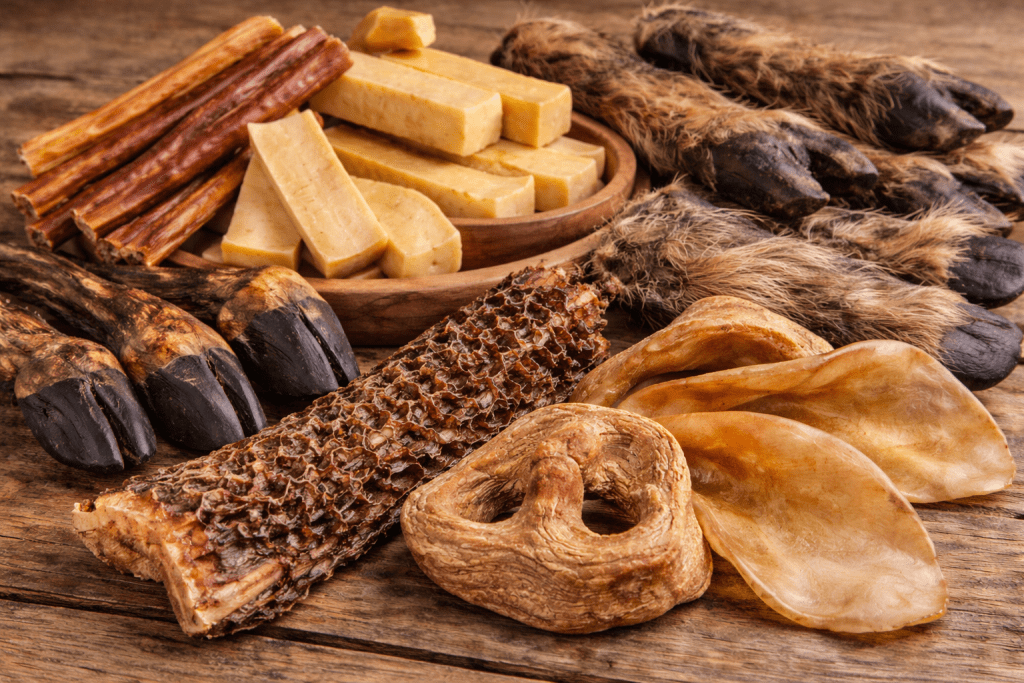 Mastication pour chien naturel